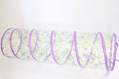 MeowBliss Modern Transparent Pet Cat Tunnel - Fits Large Cats - Fun Toy Tube for Puppies, Rabbits, Kittens