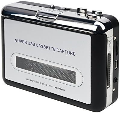 VAKABOX USB Cassette Capture Old Cassette Tape to MP3 Converter, USB Flash Driver U Disk, Walkman Player, Auto-Reverse