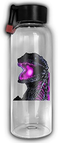 Shin Gojira Portrait Colored Glass Water Bottle Environmental Cylindrical High Portable Glass Water Bottle With Rope