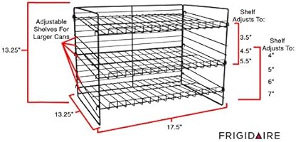 Frigidaire Kitchen Pantry Organizer Space Saver With 3 Tier