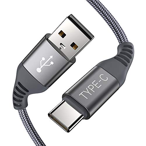 MCSPER USB Type C Cable 3FT 2PACK,USB-C Charging Cord Fast Charger Compatible with Samsung Galaxy Note 9 8 S10 S9 S8 Plus,LG G7 V35 ThinQ,V30,Moto Z3 G6 X4,Google Pixel 2 XL,OnePlus 6 5T(Grey)