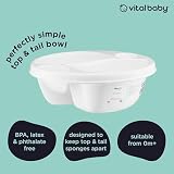 Vital Baby Perfectly Simple Top & Tail Bowl White 0m+ Hygienic Design view 4