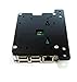 Zebra VESA Arm Mounting Plate - Acrylic - for Raspberry Pi5, 4 B, 3B+, 3, Pi 2, and Pi B+ Arduino: Black