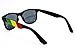 Style Vault W54-rp Rasta 80s Sunglasses Black/yellow/red W Microfiber Pouch