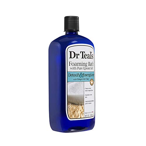 Dr Teal's Foaming Bath with Pure Epsom Salt, Detoxify & Energize with