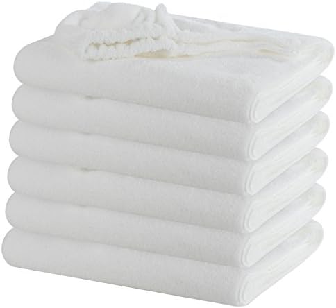 Outdoor 90 in x 40 in Pool Side Luxury Lounge Chair Towel Cover - Soft Ring-Spun Cotton - Perfect for Spas, Hotels, Pools, Homes and Beaches - 6 Pack