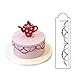 Wedding Cake Stencil Template, Benbo 7Pcs Cake Decorating Embossing Plastic Spray Floral Cake Cookie Fondant Side Baking Mesh Stencil Wedding Decor Tool