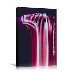 signwin Canvas Wall Art Red Light Art Abstract...