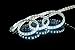 CBConcept UL Listed, 40 Feet,Super Bright 10500 Lumen, 6000K Pure White, Dimmable, 110-120V AC Flexible Flat LED Strip Rope Light, Commercial Grade, Indoor Outdoor use, Ready to plug n shine
