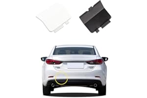 GOHOLY Car Rear Bumper Tow Hook Cover Compatible with Mazda 6 Atenza 2013 2014 2015 2016 2017 2018 Trailer Cover Cap GJR9-50-EL1-51 Small Lid Towing Eye Cap Pearl White