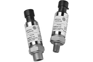 Johnson Controls P499VCP-107C Penn P499 Series Electronic Pressure Transducer, 0 to 10 VDC, 1/4" SAE 45° Flare Internal Thread, 0 psi Minimum Pressure, 750 psi Maximum Pressure