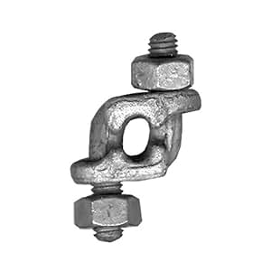 Amazon.com: Big Orange Mid-Grip Double Saddle Wire Rope Clips - 3/16