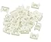 iexcell 100 Pcs White 4.5mm Cable Tie Mount Wire Buddle Saddle Holder