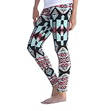 Orangesky Women Casual Sport Skinny Geometric Print Stretchy Pants Leggings