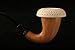 Hand Made Block Meerschaum Calabash Pipe - Sherlock Holmes Style - Mahogany Wood - 100% BLOCK Meerschaum Lattice Insert Bowl - Not From Pressed - Smoking Pipe