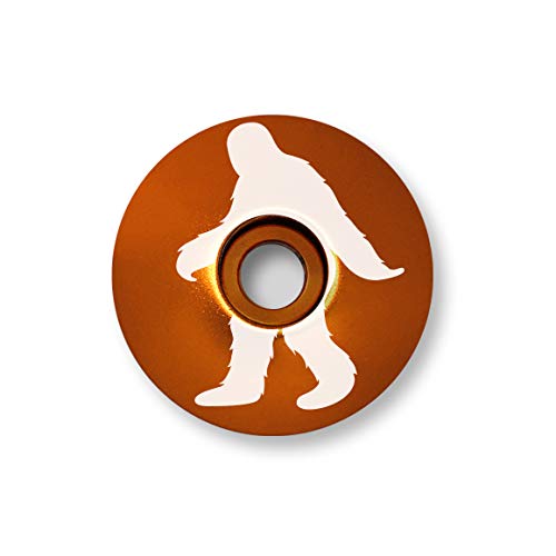 KustomCaps Yeti (Sasquatch) 1 1/8" Bicycle Headset Cap (Orange)
