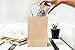Kraft Paper Bags With Handles - Brown - 50 Piece Set - 8
