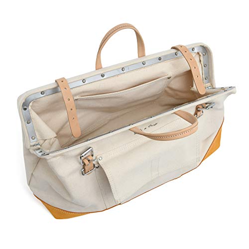 Style n Craft 97516 20" Mason's Tool Bag in Canvas/Suede Leather Combination - Thumbnail 5