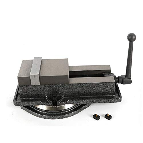 5" Milling Machine Lockdown Vise, 360° Swiveling Base High Clamping Power (US Shipping) - Thumbnail 2