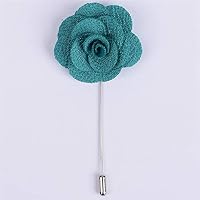 Man Groom Boutonniere Silk Satin Colorful Rose Flower Men Wedding Party Prom Man Suit Corsage Pin Brooch