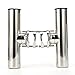 Amarine Made (2X) Stainless Rail Mount Clamp on Fishing Rod Holder for Rails 1-1/4 to 2\