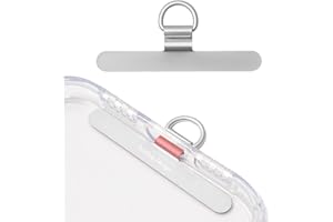 Turkalla Phone Tether Tab,360° Rotatable Ultra-thin 0.2mm Bending Design Universal Stainless Steel Phone Lanyard Metal Patch