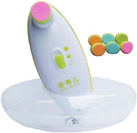 KDE USB Recharged Baby Nail Trimmer Safe for 0-24Month With 7 Replcement Pads