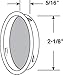 Prime-Line N 6764 2-1/8 In. Diameter, Stamped Steel Antique Brass Plated By-Pass Sliding Closet Door Pull Handle (2 Pack)