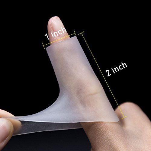 Finger Sleeve Protector (10 Pcs) Silicone Thumb Protector Finger Cots Great for Trigger Finger for Arthritis Basketball Mallet