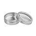 (2oz) 30 Pack Aluminum Cans Round Empty Container Cans with Clear Top for Kitchen, Office, Candles, Candies