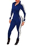 Bodycon4U Women Lycra Spandex Zentai Long Sleeve Unitard Bodysuit Jumpsuit (L, Blue)