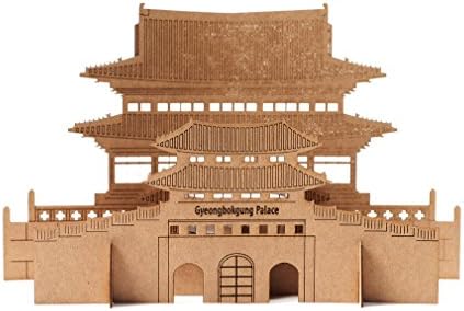 Funny Fish City Lights Decorative Design Table Desk Night Light Laser-Cut Paper Art (Gyeongbokgung)
