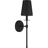 Meridian M90084MBK Wall Sconce, 1-Light 60 Watts, Matte Black