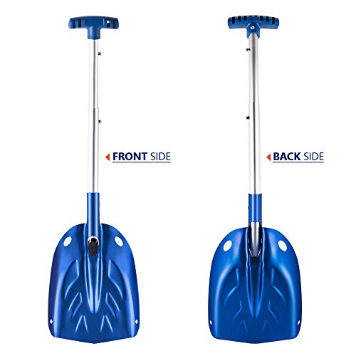 ORIENTOOLS Aluminum Lightweight Snow Shovel, 30 Inches Dismountable