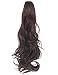 18″ 21″ Straight Curly Synthetic Clip in Claw Ponytail Hair Extension Synthetic Hairpiece 150g with a jaw/Claw Clipthumb 1