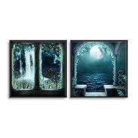 Framed Canvas Wall Art Dreamscape Canvas Prints Home Artwork Decoration for Living Room,Bedroom - 16