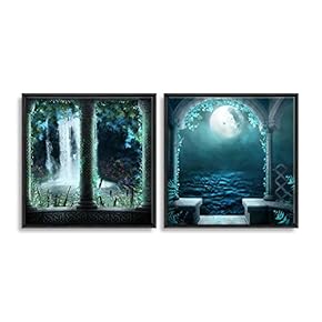 Framed Dreamscape Home Artwork for Living Room Bedroom x2 Panels