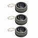 Set of 3 Angel Tears Solar Powered String Light Mason Jar Lid Grey - Barn Roof Finish