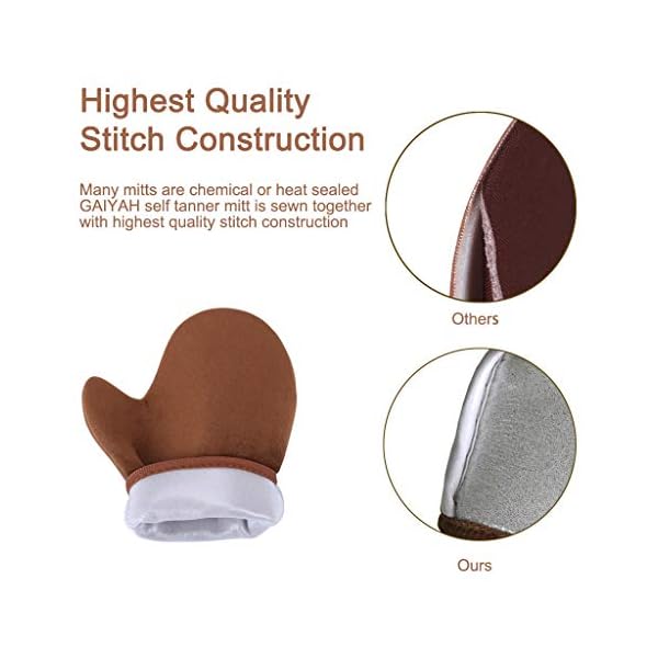 GAIYAH Self Tanning Mitt Tan Mitt - Double Sided Fake Tan Mitt Self Tan Mitt With Thumb Ultra Soft Tanning Mit