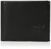 Guess Men's Leather Passcase Wallet, Black/Black, One Size