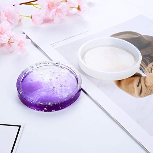 Cylinder Epoxy Resin Silicone Molds - DIY Pen Holder Mold & Circular Silicone Coaster Molds Set, Clear Flower Pot Moulds for Casting Succulent Plants Pot and Many Other Art Craft, Sold by MeiMeiDa - Thumbnail 4
