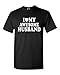 shop4ever I Heart My Awesome Husband T-Shirt Couple Shirts Medium Black