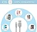 Marchpower iPhone Charger Lightning Cable to USB Cord Certified 3 Pack 3ft Charging Cord iPhone 12 se 11 pro X 8 XR XS MAX 7 Plus 6 6S 6 Plus 5S SE iPod iPad Mini Air Pro and More (Gray)