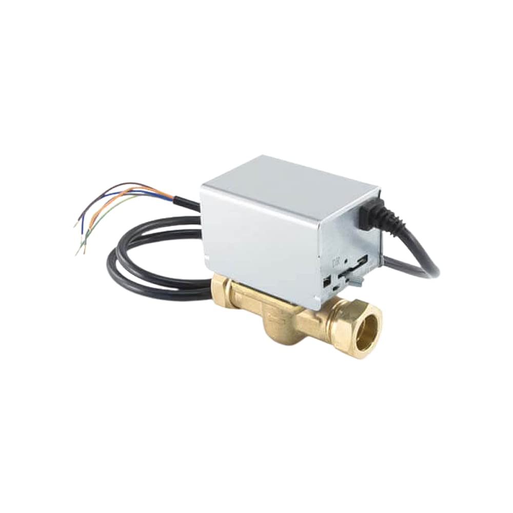 PSW TRADE SUPPLIERS LTD Two Port Motorised Valve Normally Closed with Microswitch and Demountable Head, Industry Standard Synchronous Motor, 22mm SPST Switch Type