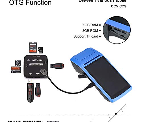 JEPOD 58mm Touch Screen Handheld POS Machine with Receipt Printer PDA Android 6.0 Handheld POS Terminal WiFi Bluetooth 3G Support OTG - Thumbnail 7