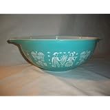 Vtg Pyrex"Butterprint" Amish (No. 444) Round Cinderella Mixing Nesting Bowl Dish (4 Qt)