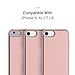 DesignSkin iPhone 8 Sliding Card Holder Case, Extreme Heavy Duty Triple Layer Bumper Protection Wallet Cover with Storage Slot for Slider iPhone 6/7 / 8 - Rose Gold