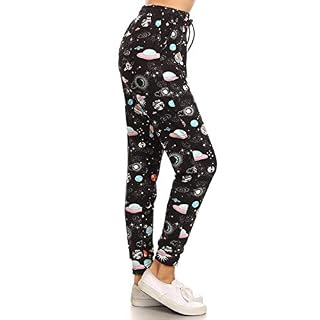 Leggings Depot Premium Women’s Joggers Popular Printed High Waist Track Yoga Full Pants (S-XL) BAT4
