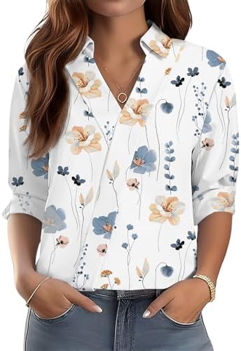 Amazon.com: Zeagoo Women's Clothing Long Sleeve V Neck T Shirts