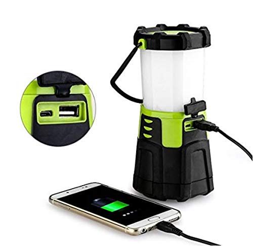 EULOCA Campinglampe 1200LM CREE LED wiederaufladbare wasserdicht Camping Laterne mit 4400 mAh Powerbank,4 Helligkeiten… – Bild 5